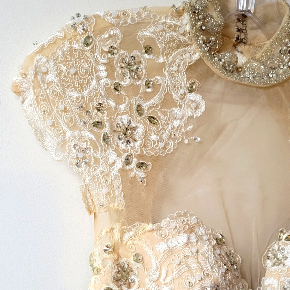 Champagne Couture Engagement/Wedding Dress